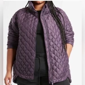 NWT Athleta Whisper Featherless Purple Jacket Size 3X